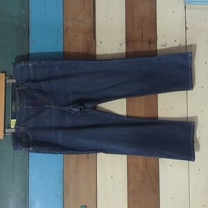 Ralph Lauren Indigo Denim Jeans Classic Straight Women's Plus 18w Dark Wash D